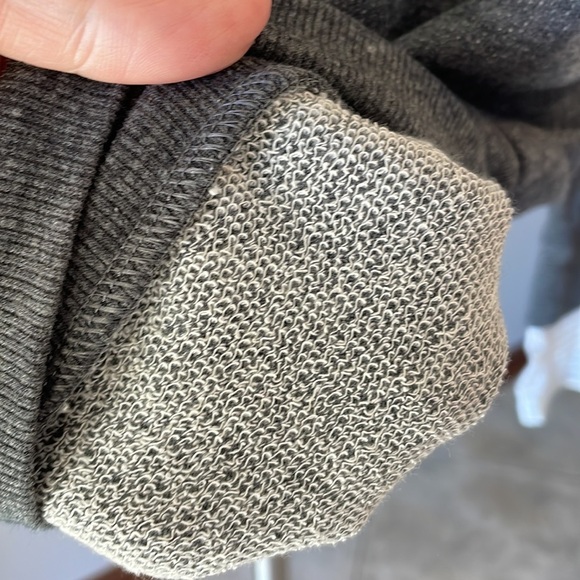 GREY STATE women’s eco friendly V sweatshirt / Terry inside relaxed fit gray M - Picture 8 of 12